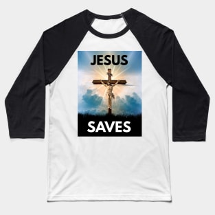 Jesus Saves Baseball T-Shirt